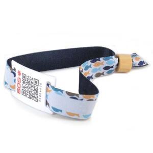 Pulsera ecológica con QR Codylife Summer de bambú y PET reciclado